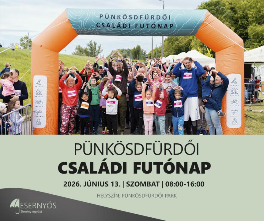 Új időpontban! Pünkösdfürdői Családi Futónap 2026